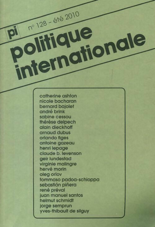 Politique internationale n°128 - Collectif - Livre