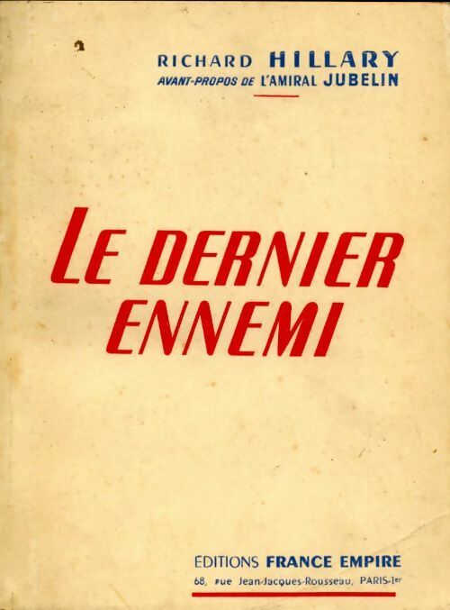 Le dernier ennemi - Richard Hillary - Livre