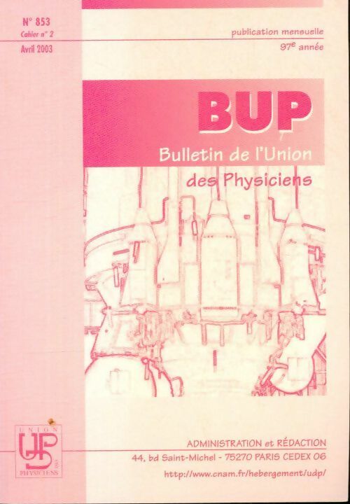 Bup n°853 cahier n°2 - Collectif - Livre