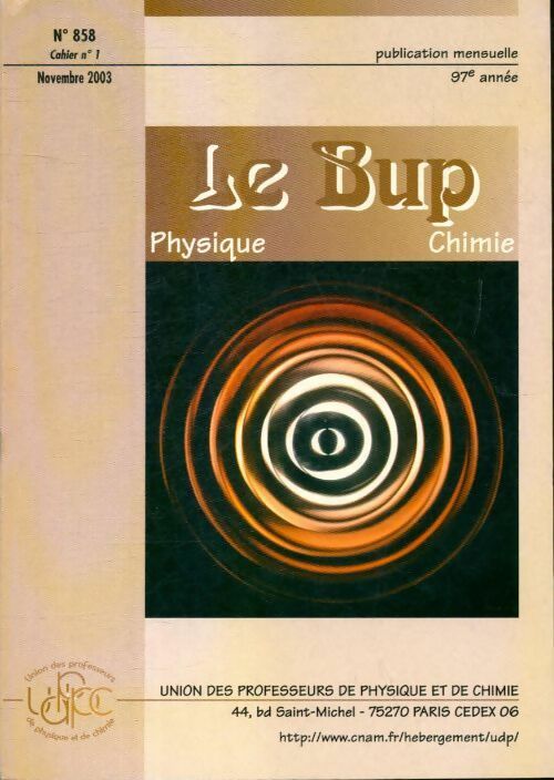 Le Bup n°858 cahier n°1 - Collectif - Livre