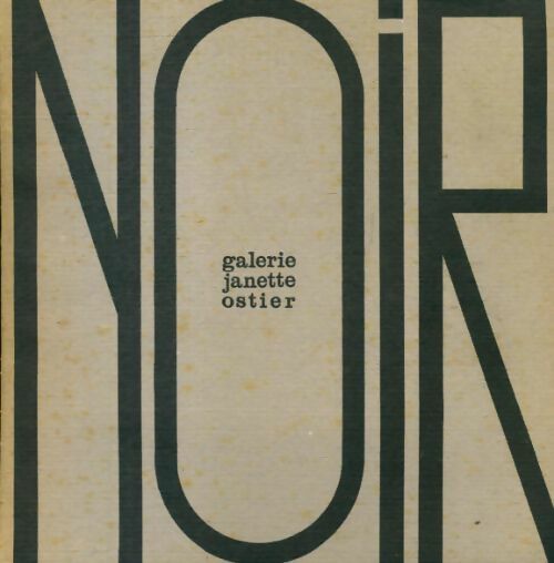 Noir l'absolu, une ponctuation - Inconnu - Livre