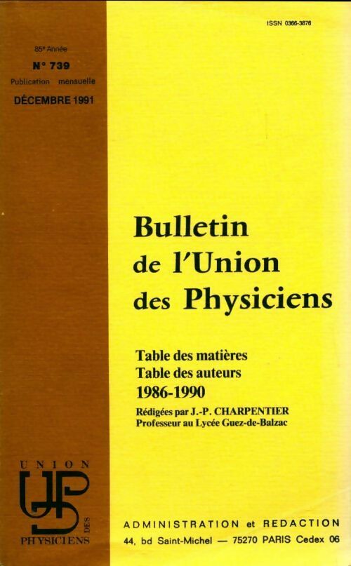 Le Bup n°739 - Collectif - Livre