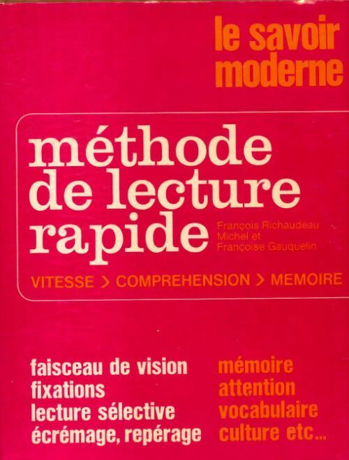 Méthode de lecture rapide Tome II - François Richaudeau - Livre