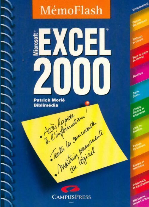 Excel 2000 - Patrick Morié - Livre