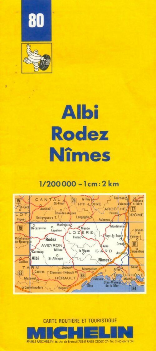 Carte de France : Albi, Rodez, Nîmes - Collectif - Livre