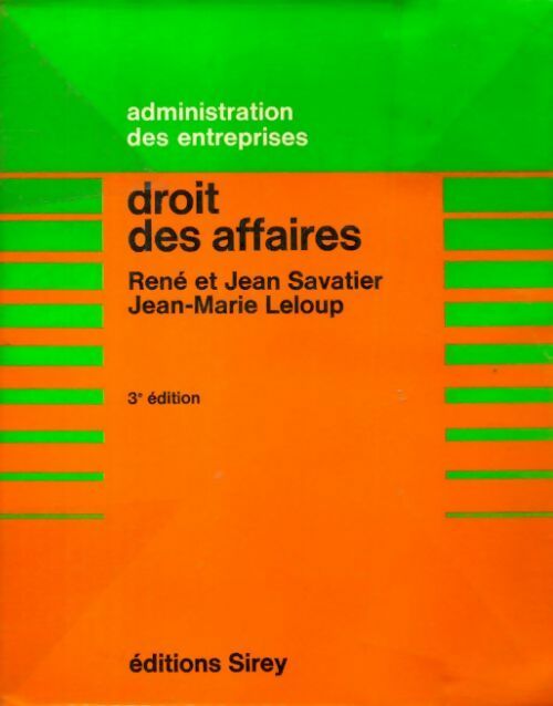 Droit des affaires - Collectif - Livre