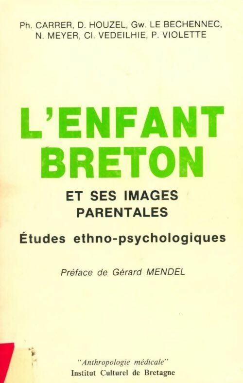 L'Enfant breton et ses images parentales - Collectif - Livre