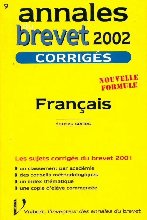 Français toutes séries. Corrigés 2002 - Cyril Gervaise - Livre