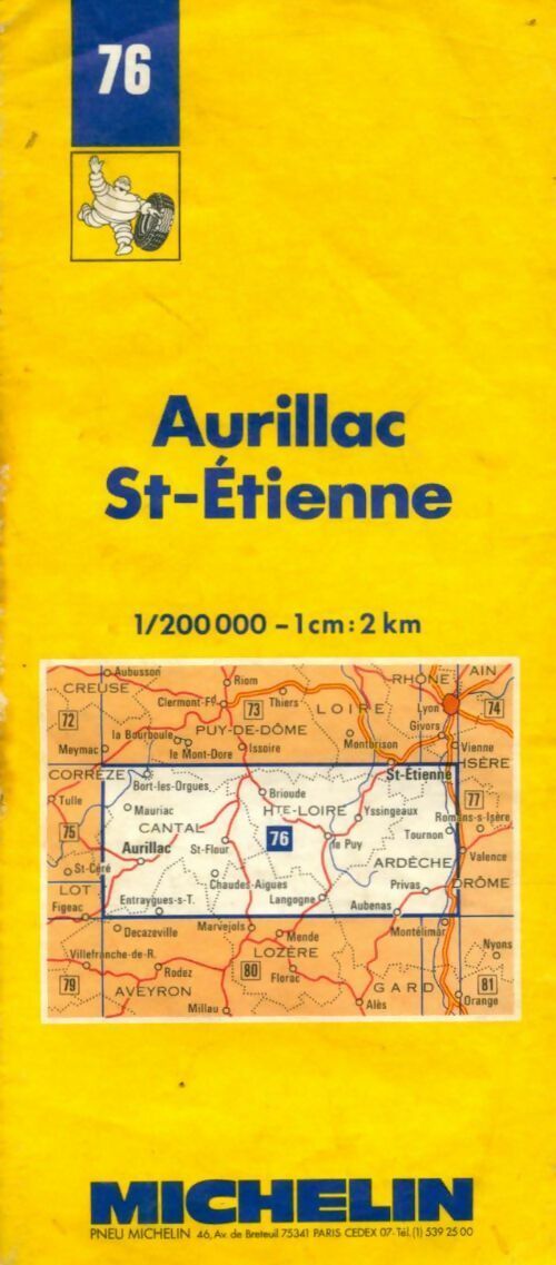 Aurillac St Etienne 1/200000 - Collectif - Livre