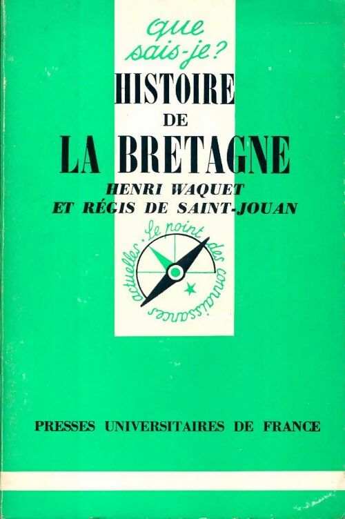 Histoire de la Bretagne - Henri Waquet, Régis De Saint-Jouan - Livre