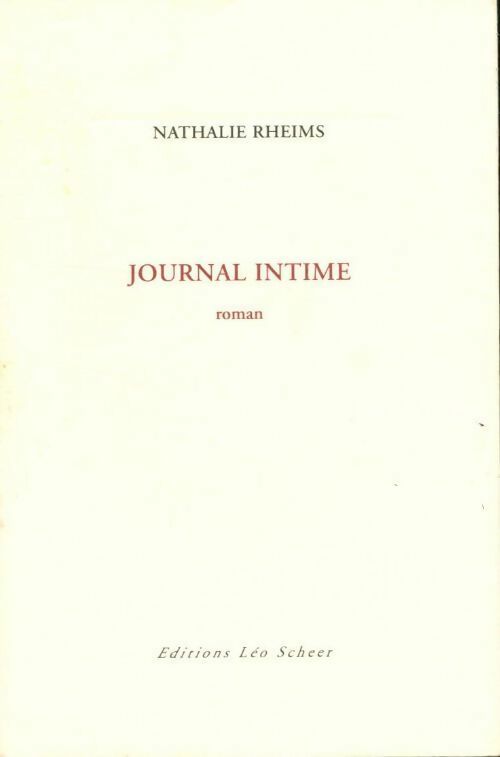 Journal intime - Nathalie Rheims - Livre