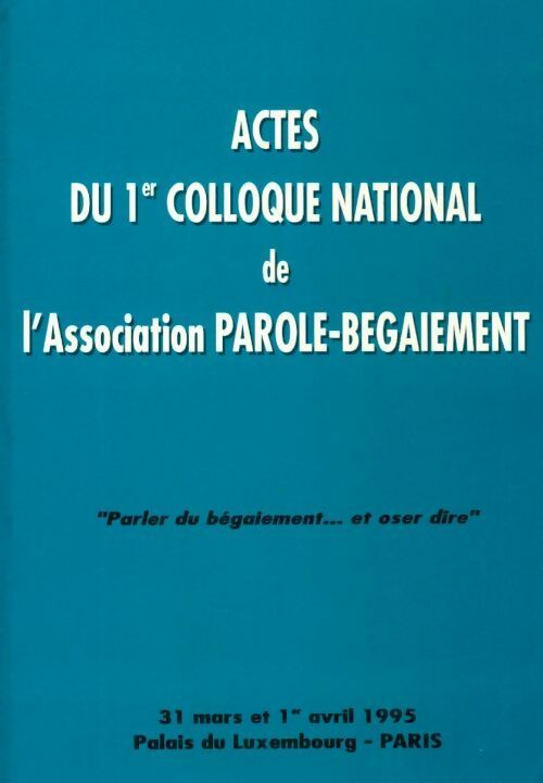Le bégaiement de l'adulte - Collectif - Livre