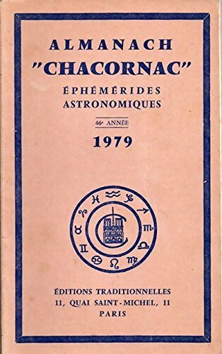 Almanach Chacornac  éphémérides astronomiques 1979 - Collectif - Livre
