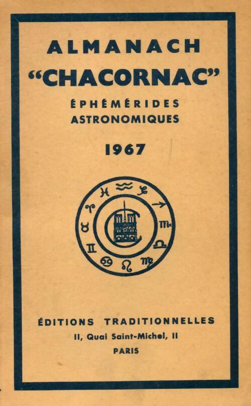 Almanach Chacornac éphémérides astronomiques 1967 - Collectif - Livre