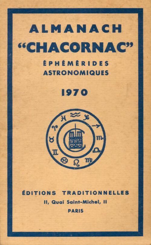 Almanach Chacornac  éphémérides astronomiques 1970 - Collectif - Livre