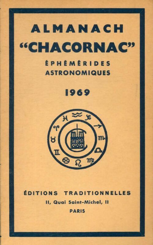 Almanach Chacornac  éphémérides astronomiques 1969 - Collectif - Livre