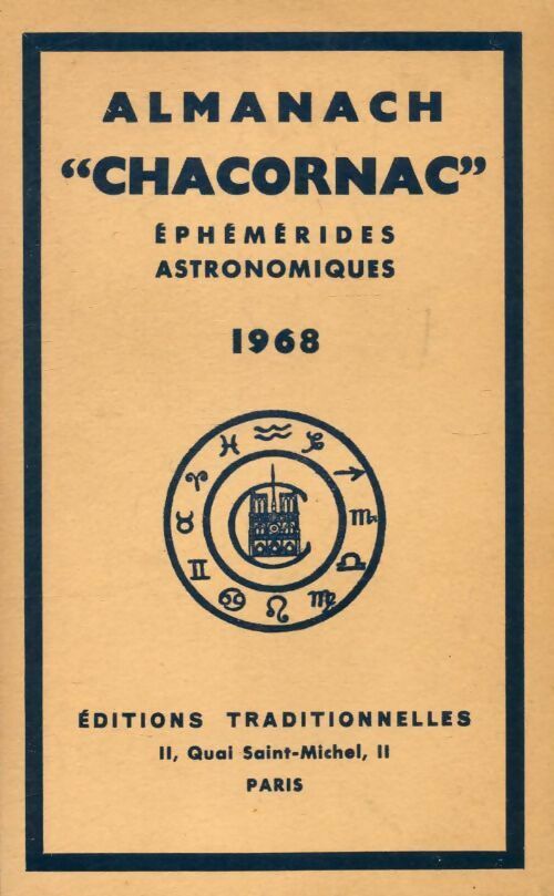 Almanach Chacornac éphémérides astronomiques 1968 - Collectif - Livre