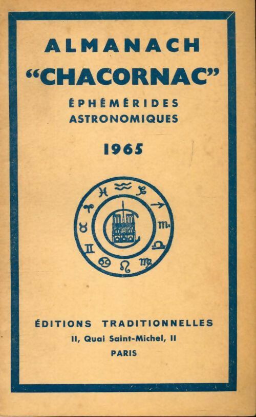 Almanach Chacornac éphémérides astronomique 1965 - Collectif - Livre