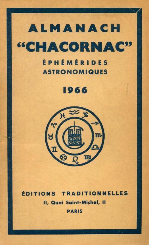Almanach Chacornac éphémérides astronomiques 1966 - Collectif - Livre