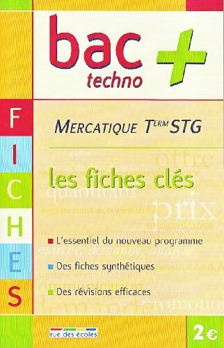 Mercatique Terminale STG : Les fiches clés - Stéphane Barbara - Livre