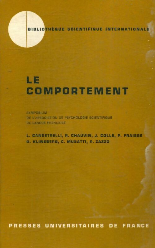Le comportement - Collectif - Livre
