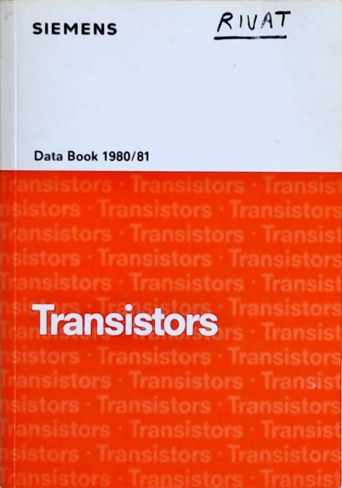 Transistors : Data book 1980-1981 - Collectif - Livre