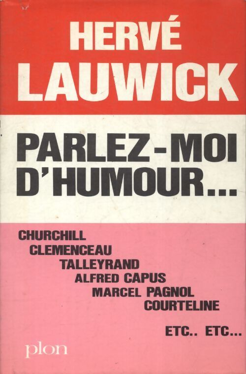 Parlez-moi d'humour - Hervé Lauwick - Livre