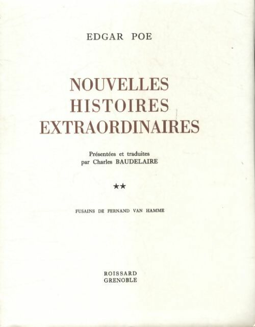 Nouvelles histoires extraordinaires Tome II - Edgar Allan Poe - Livre