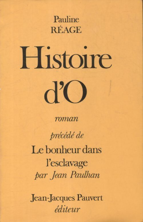 Histoire d'O - Pauline Réage - Livre