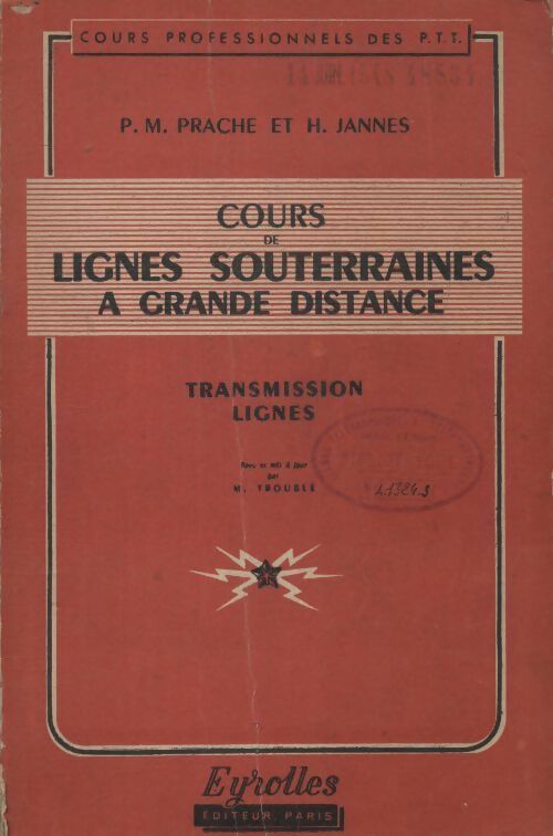 Cours de lignes souterraines à grande distance - Collectif - Livre
