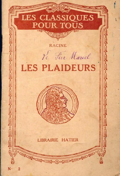 Les plaideurs - Racine - Livre