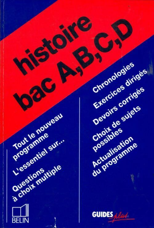 Histoire bac A, B, C, D - Collectif - Livre