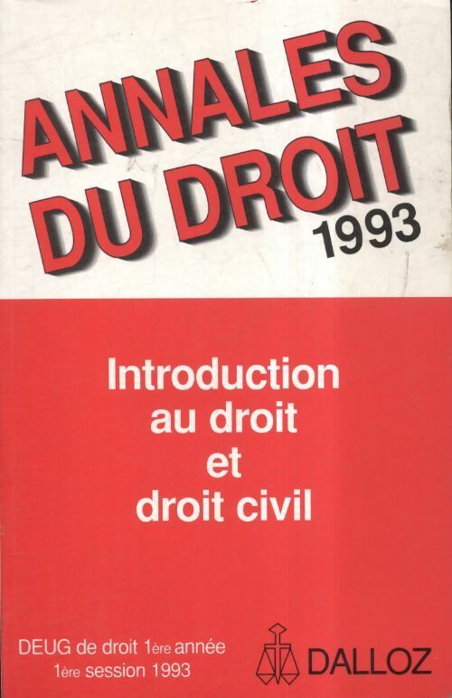 Introduction au droit et droit civil - Collectif - Livre