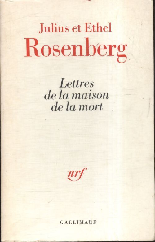 Lettres de la maison de la mort - Julius Rosenberg - Livre