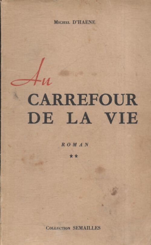 Au carrefour de la vie - Michel D'Haene - Livre