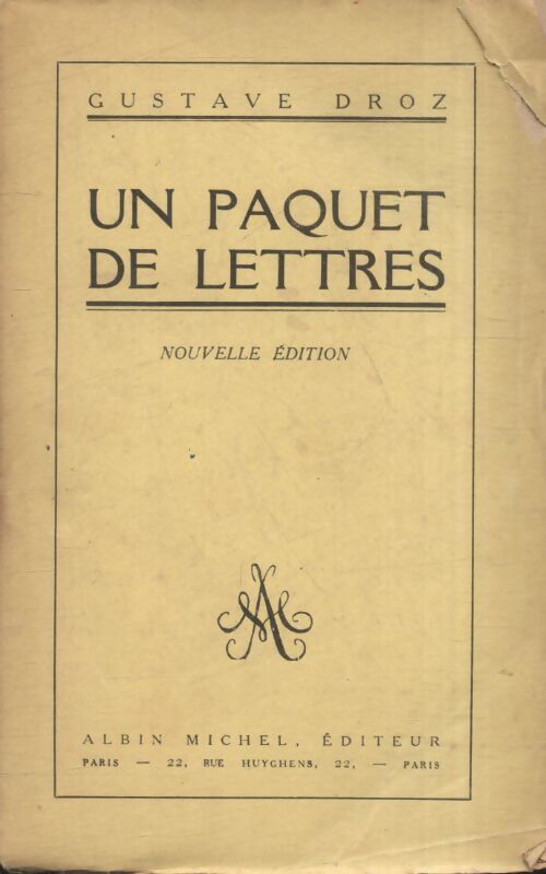Un paquet de lettres - Gustave Droz - Livre