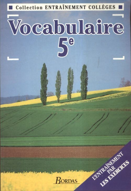 Vocabulaire 5e - Sophie Valle - Livre