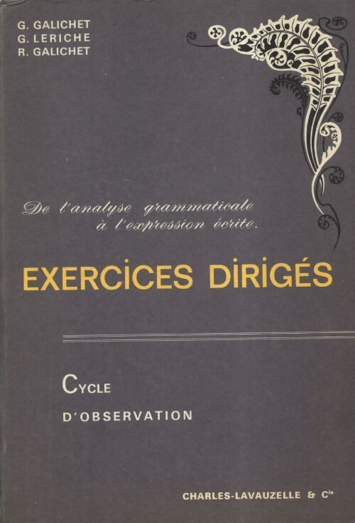 Exercices dirigés cycle d'observation - Collectif - Livre
