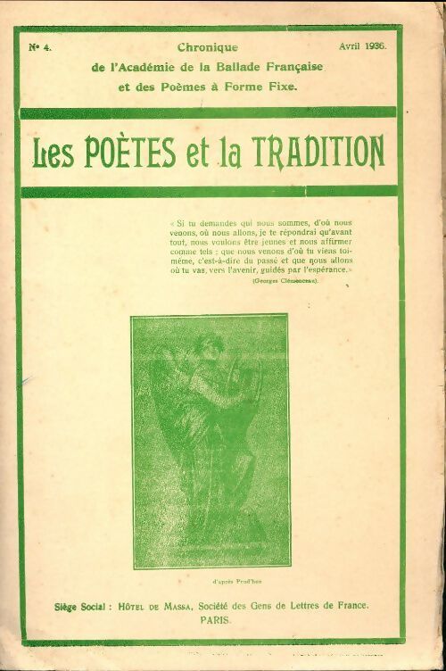Les poètes et la tradition n°4 - Collectif - Livre