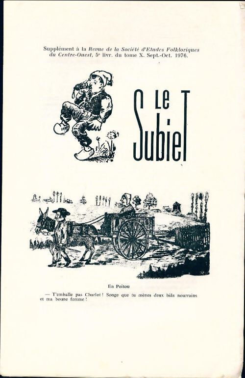 Le Subiet Tome X : 5e livraison - Collectif - Livre