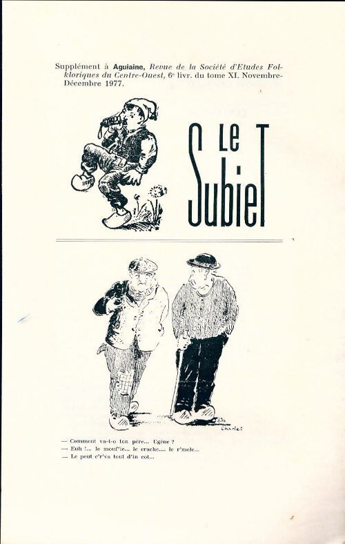 Le Subiet Tome XI : 6e livraison - Collectif - Livre