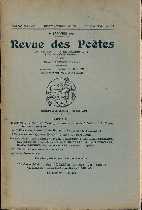 Revue des poètes n°328 - Collectif - Livre