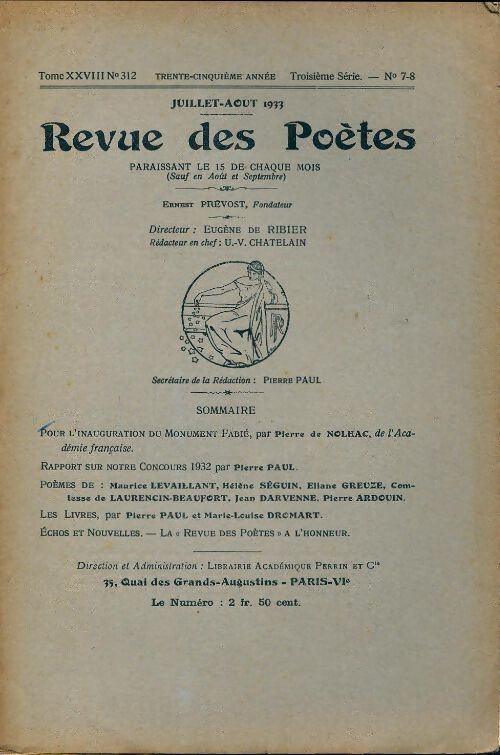 Revue des poètes n°312 - Collectif - Livre