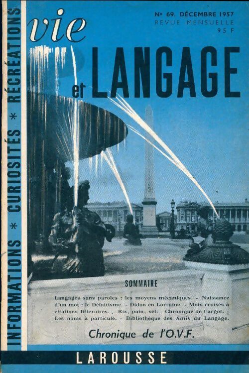 Vie et langage n°69 - Collectif - Livre