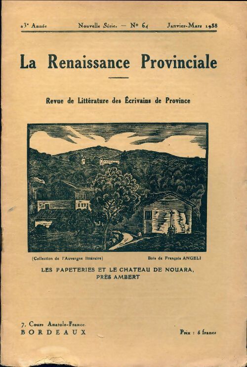 La renaissance provinciale n°64 - Collectif - Livre