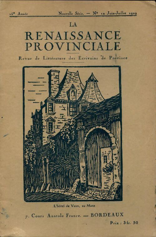 La renaissance provinciale n°12 - Collectif - Livre