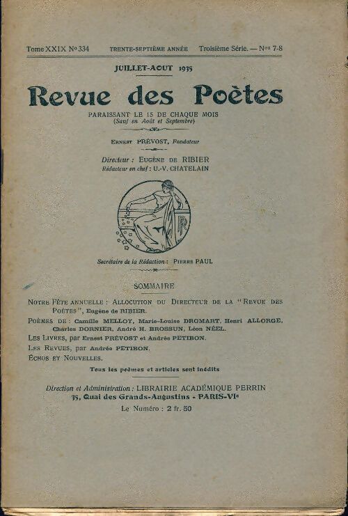 Revue des poètes n°334 - Collectif - Livre