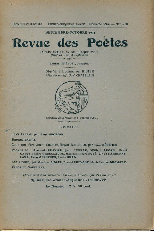 Revue des poètes n°313 - Collectif - Livre