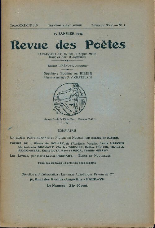 Revue des poètes n°316 - Collectif - Livre