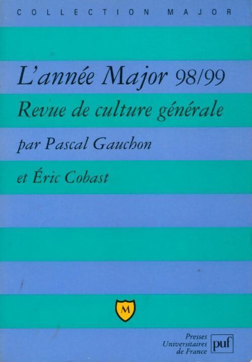 L'année major 1998-1999 - Pascal Gauchon, Eric Cobast - Livre